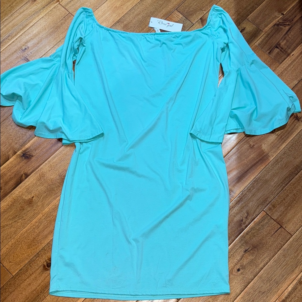 NWT RoseGal Off-Shoulder Knit Dress